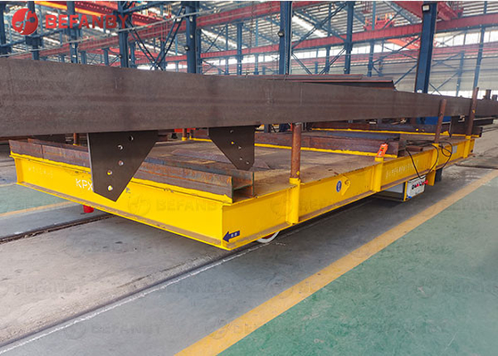 Platform Electric Material Handling Cart 15 Ton On Rail