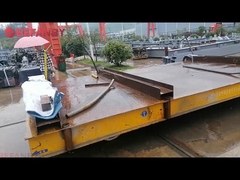 भारी भार रेल विद्युत परिवहन ट्रॉली, हैंडल पेंडेंट नियंत्रण बैटरी स्थानांतरण गाड़ी