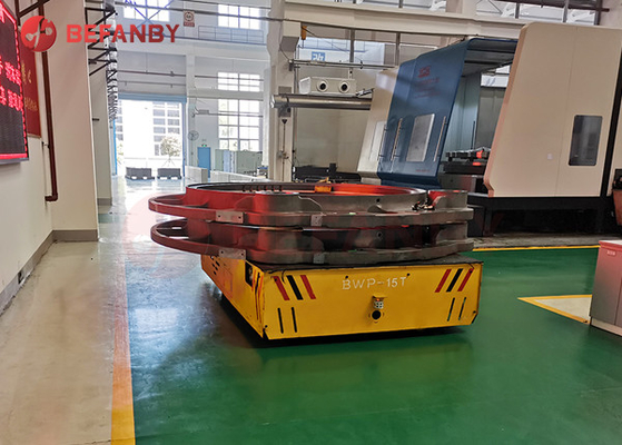 1-500T Load Capacity Trackless Transfer Cart For Plant 12 Months Warranty