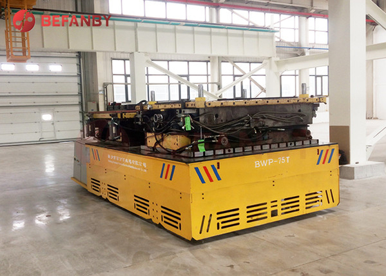 1-500T Load Capacity Trackless Transfer Cart For Plant 12 Months Warranty