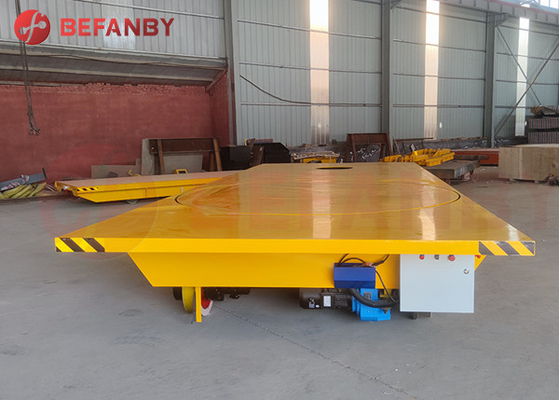 SGS Q235 Material Handling 1000T Motorized Rail Cart
