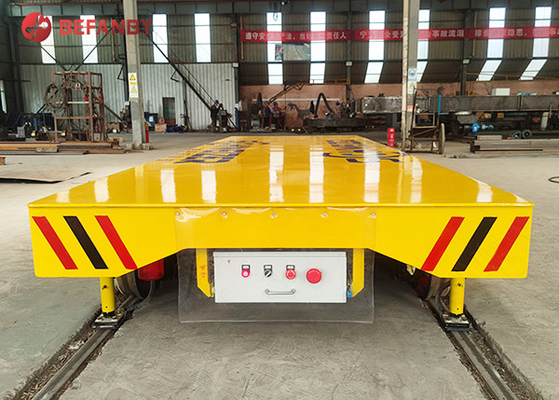 SGS Q235 Material Handling 1000T Motorized Rail Cart