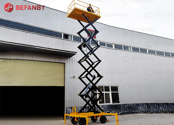 Customized 6m Traction Hydraulic Scissor Lift Platform