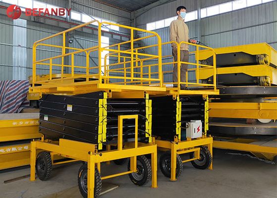 Customized 6m Traction Hydraulic Scissor Lift Platform