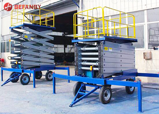 Customized 6m Traction Hydraulic Scissor Lift Platform