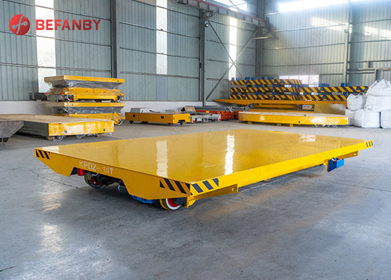 SGS Q235 Material Handling 1000T Motorized Rail Cart