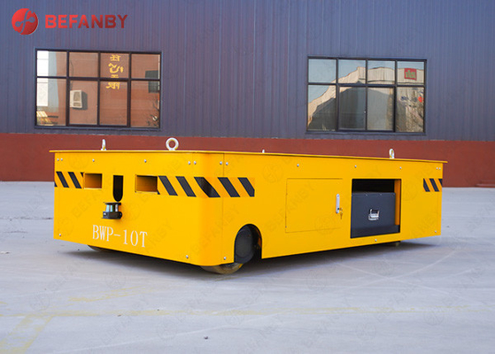 Industrial Field Large Capacity Battery Trackless Transfer Carts With Hand Pendant Remote Control