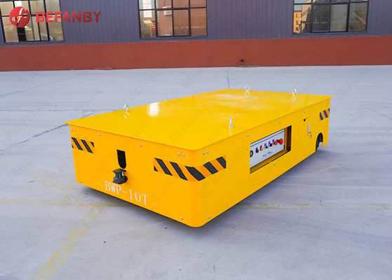 Industrial Field Large Capacity Battery Trackless Transfer Carts With Hand Pendant Remote Control