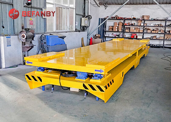 Heavy Load Battery Rail Transfer Cart With Lift Device and 1-500T Load Capacity