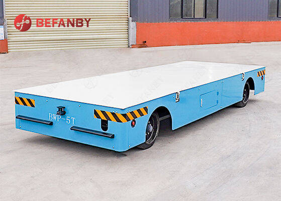 Battery Operated Trackless Transfer Cart with Customized Load Capacity and Rubber Wheel Design for Workshop Use