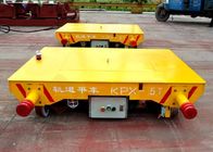 Small platform industrial rail mounted rail coil car with lifting device
