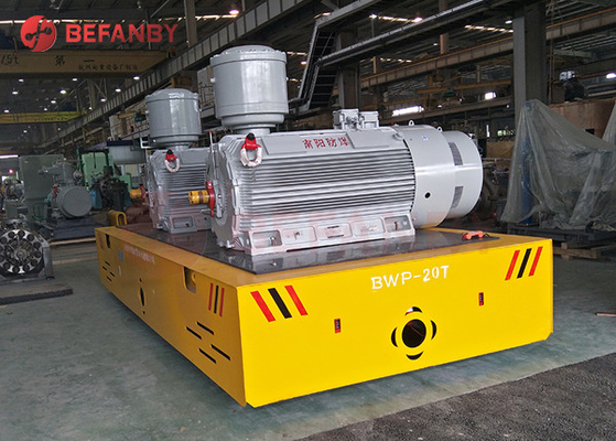 1-500T Load Capacity Trackless Transfer Cart For Plant 12 Months Warranty