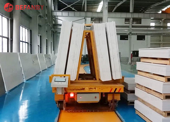 SGS Q235 Material Handling 1000T Motorized Rail Cart