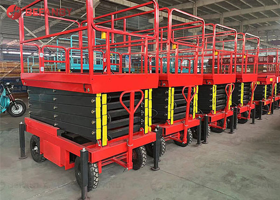 4 - 18m Hand Push Hydraulic Scissor Lift Table