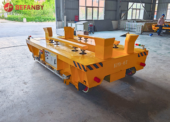 Customized 6t With Hydrulic Lift Low Voltage Rail Transfer Carts