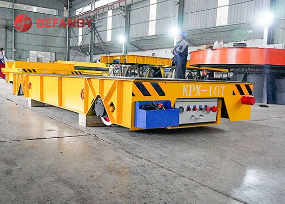 एंटी हीट बैटरी ट्रांसफर कार्ट सिलेंडर ट्रांसफर बोगी 1 - 300 लोड की क्षमता रेल पर चलती है