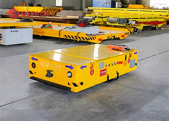 इंटेलिजेंट नेविगेशन और अनुकूलित लोड क्षमता वाली बैटरी से संचालित प्रोफेशनल एजीवी ट्रैकलेस ट्रांसफर कार्ट