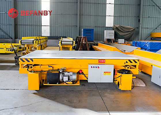 2.5 Ton Battery Powered Transfer Vehicle with Scissor Lift Mechanism for Factory Material Handling