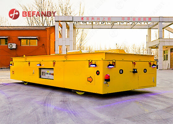 इस्पात कारखाने के लिए अनुकूलित ट्रैकलेस ट्रांसफर ट्रॉली का समर्थन करें