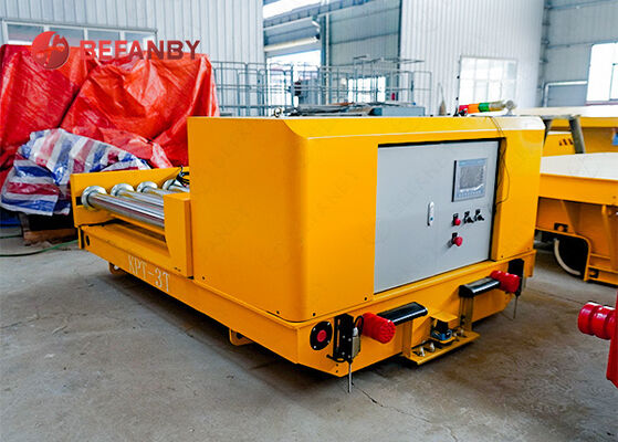 Environmental Rail Transfer Cart With Roller Conveyor