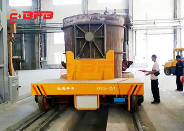 High Temperature Proof Ladle Transfer Trolley Molten Steel Transport