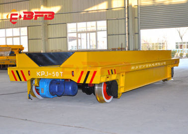Heavy Duty Material Transfer Carts , Motorized Material Handling Equipment Trailer / Warehouses Railway Bogie